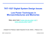 Low power issues in microarchitectures