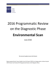 2016 Programmatic Review Environmental Scan