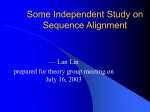 Sequence Alignment - UTK-EECS