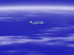 Applets vs Applications