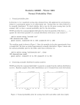 Statistics 22000E - Winter 2003 Normal Probability Plots
