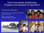 Infectious disease epidemiology Frequency and