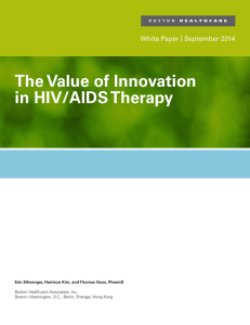 The Value of Innovation in HIV/AIDS Therapy