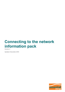 Connecting to the network information pack
