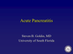 Acute Pancreatitis - Medical University of South Carolina
