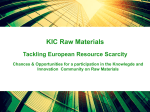 KIC Raw Materials