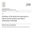 Evaluation of the dental arch asymmetry in natural normal occlusion