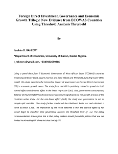 New Evidence from ECOWAS Countries Using