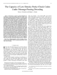 The capacity of low-density parity-check codes under