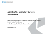 ASEE Profiles and Salary Surveys: An Overview