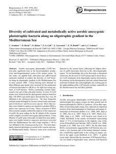 Diversity of cultivated and metabolically active