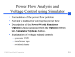 Power Flow Analysis and Voltage Control using