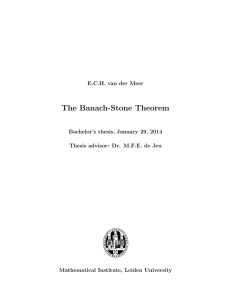 The Banach-Stone Theorem