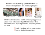 Severe acute respiratory syndrome (SARS): breath