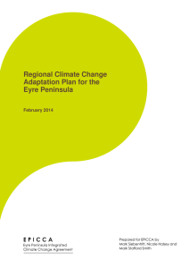 Regional Climate Change Adaptation Plan for the Eyre Peninsula