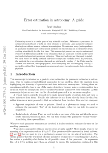 Error estimation in astronomy: A guide arXiv:1009.2755v3 [astro