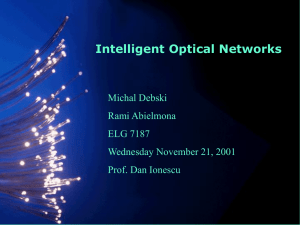 A study on Intelligent Optical Networks