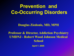 Prevention and Co-Occurring Disorders