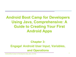 Android Boot Camp for Developers Using Java, Comprehensive