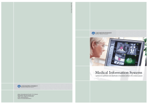 Medical Information Systems – guidance for