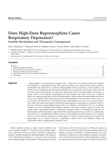 Does High-Dose Buprenorphine Cause Respiratory Depression