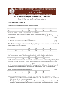 MCA-I Semester Regular Examinations, 2013