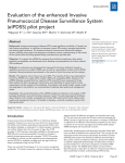 Evaluation of the enhanced Invasive Pneumococcal Disease