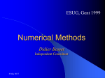 Numerical methods