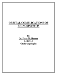 orbital complications of rhinosinusitis