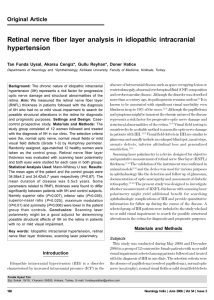 Retinal nerve fiber layer analysis in idiopathic intracranial