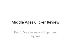 Middle Ages Clicker Review