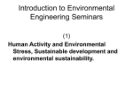 Human Activity and Environmental Stress, Sustainable development