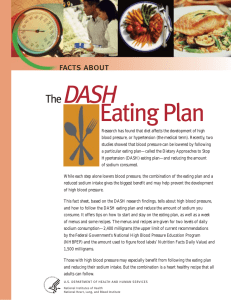 Facts about the DASH Eating Plan