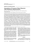 Association of Coronary Sinus Diameter with Pulmonary Hypertension