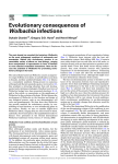 Evolutionary consequences of Wolbachia infections
