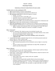 Hematologic Problems