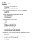 BIOS 1300 SI EXAM 4 REVIEW –WORKSHEET 2 SI Leader: Merrin