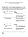 Dublin City Schools Graded Course of Study Discrete Math (Semester)