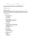 HyperChem® MOLECULAR MODELING