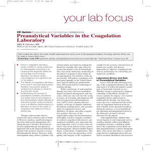 your lab focus