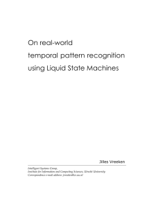 On real-world temporal pattern recognition using Liquid State