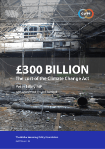 The cost of the Climate Change Act