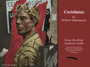 Coriolanus - The Shakespeare Theatre of New Jersey