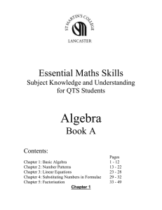 Essential Maths Skills