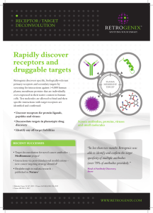 Rapidly discover receptors and druggable targets