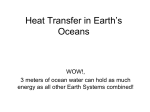Heat Transfer in Earth`s Oceans