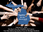 One Day in the Life of BCBSM`s CQI Program