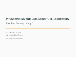 Programming and Data Structure Laboratory