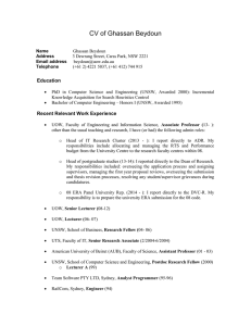 Ghassan Beydoun`s CV