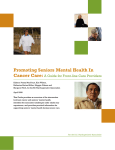Promoting Seniors` Mental Health in Cancer Care